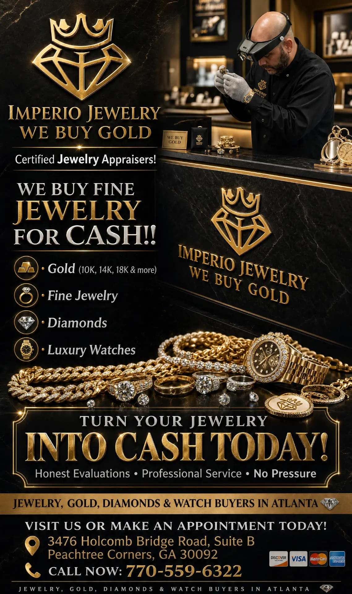 Imperio Jewelry — Brand design by Rosegold Media
